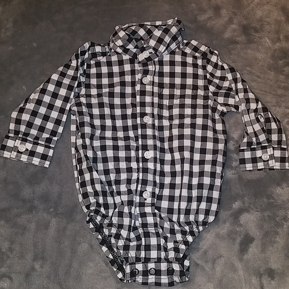 Carter's Button Up Onesie - Picture 1 of 3